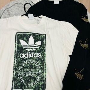Two -Adidas  T-shirt  . long sleeve t-shirt
